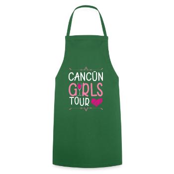 Cancun Girls Tour - Tablier de cuisine - vert foncé - Devant - AI Model Male 185 dark (185cm)