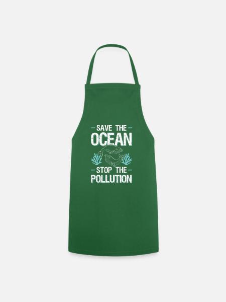 Protection contre l’arrêt Save the Ocean - Tablier de cuisine - vert foncé