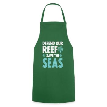 save the sea - Kochschürze - Grün - Vorne - AI Model Male 185 dark (185cm)