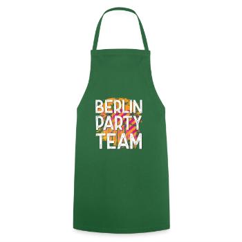 Berlin Party Team - Kochschürze - Grün - Vorne - AI Model Male 185 dark (185cm)