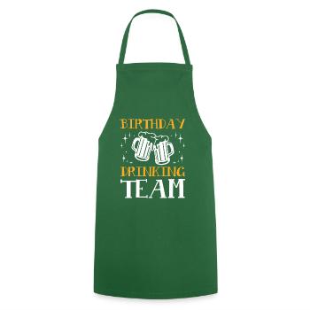 Birthday Drinking Team - Cooking Apron - green - Front - AI Model Male 185 dark (185cm)