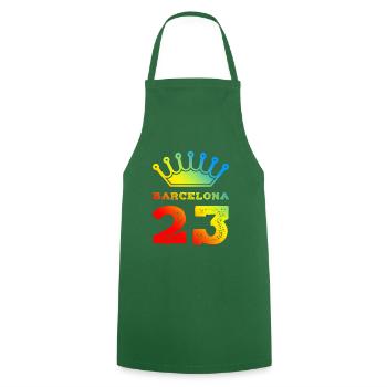 Maillot Barcelone 23 2023 - Tablier de cuisine - vert foncé - Devant - AI Model Male 185 dark (185cm)