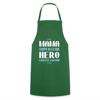 Mama Limited Edition Saying - Cooking Apron - green - Front - AI Model Male 185 dark (185cm)