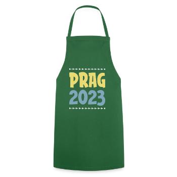 Prague 2023 - Cooking Apron - green - Front - AI Model Male 185 dark (185cm)