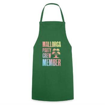 Mallorca Party Crew - Cooking Apron - green - Front - AI Model Male 185 dark (185cm)