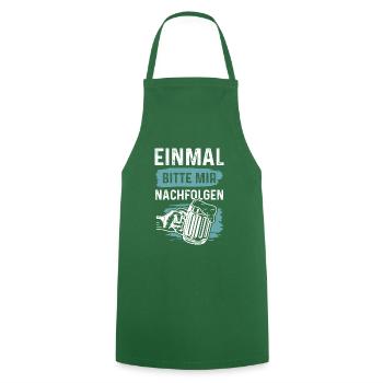 bier alkohol - Kochschürze - Grün - Vorne - AI Model Male 185 dark (185cm)