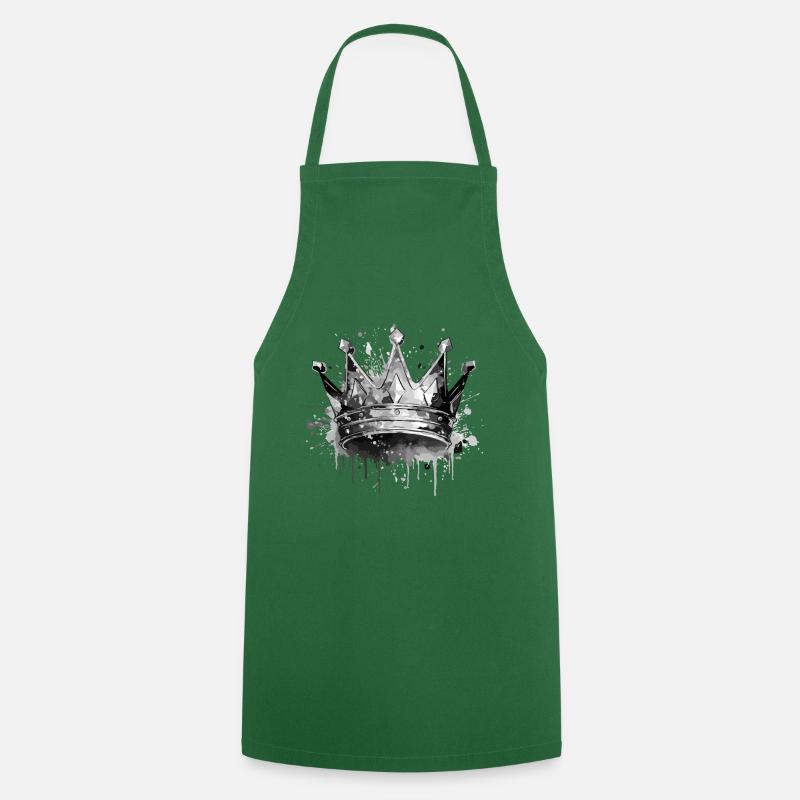 Crown Symbol - Cooking Apron - green