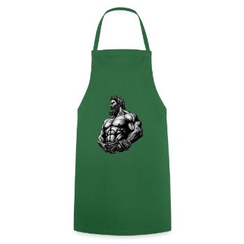 Bodybuilders Muscles Bodybuilding - Cooking Apron - green - Front - AI Model Male 185 dark (185cm)