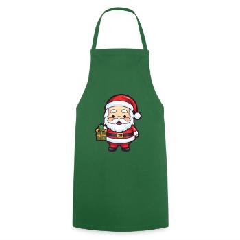 Père Noël Père Noël - Tablier de cuisine - vert foncé - Devant - AI Model Male 185 dark (185cm)