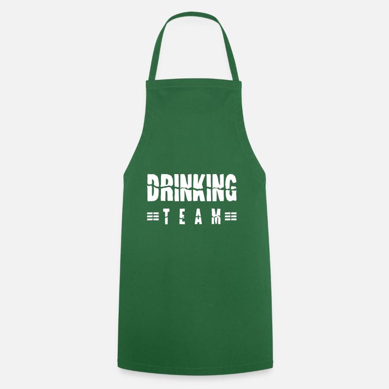 Équipe de consommation d’alcool - Tablier de cuisine - vert foncé