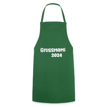 Grossmami 2024 du wirst Oma Schweiz - Kochschürze - Grün - Vorne - AI Model Male 185 dark (185cm)