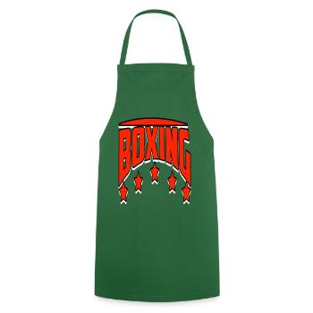 boxing - Cooking Apron - green - Front - AI Model Male 185 dark (185cm)