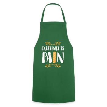 Baguette bread - Cooking Apron - green - Front - AI Model Male 185 dark (185cm)