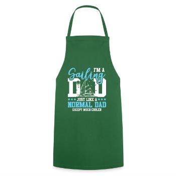 sail dad papa sail - Cooking Apron - green - Front - AI Model Male 185 dark (185cm)