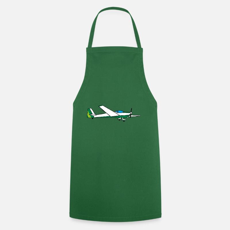 Pilot Flugzeug fliegen Geschenk Segelflieger Mose - Kochschürze - Grün