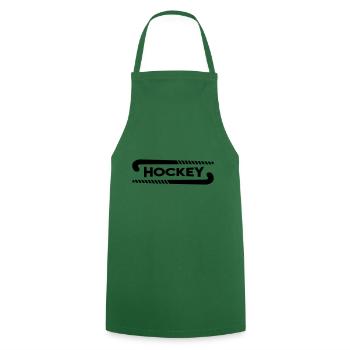 Hockey lettering with hockey sticks field hockey - Cooking Apron - green - Front - AI Model Male 185 dark (185cm)