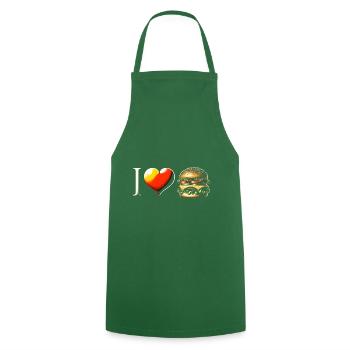 Burger - Cooking Apron - green - Front - AI Model Male 185 dark (185cm)