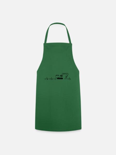 Fan article for all excavator drivers - Cooking Apron - green