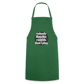 Personne n'aime les disques que je joue - Gift - Tablier de cuisine - vert foncé - Devant - AI Model Male 185 dark (185cm)