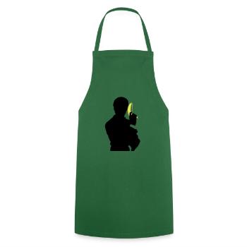 Agent BANANA - Tablier de cuisine - vert foncé - Devant - AI Model Male 185 dark (185cm)
