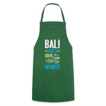 Équipage de la fête à Bali - Tablier de cuisine - vert foncé - Devant - AI Model Male 185 dark (185cm)
