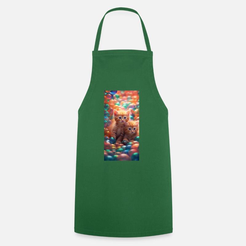 Chatons mignons - Tablier de cuisine - vert foncé