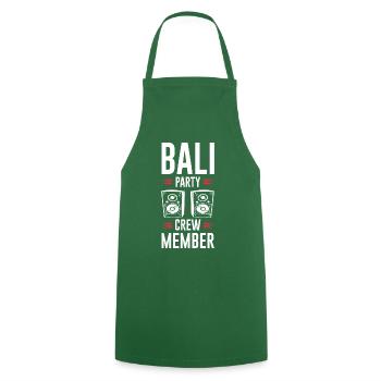 Équipage de la fête à Bali - Tablier de cuisine - vert foncé - Devant - AI Model Male 185 dark (185cm)