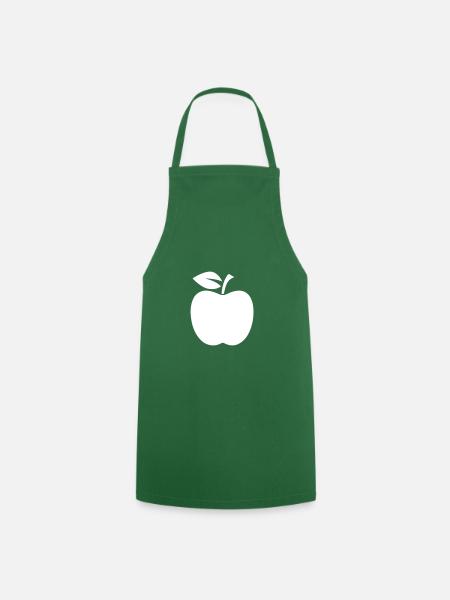 Apfel icon vitamine - Kochschürze - Grün