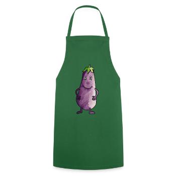 Aubergine - Kochschürze - Grün - Vorne - AI Model Male 185 dark (185cm)