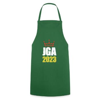 Bachelor party 2023 bachelor party - Cooking Apron - green - Front - AI Model Male 185 dark (185cm)