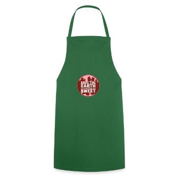 Sauvez la terre, bonbons! - Tablier de cuisine - vert foncé - Devant - AI Model Male 185 dark (185cm)