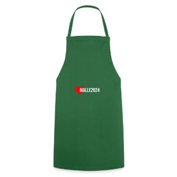 Malle 2024 Heart Holiday - Cooking Apron - green - Front - AI Model Male 185 dark (185cm)