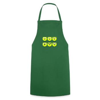 Funny Owl Faces | T-shirts printing - Cooking Apron - green - Front - AI Model Male 185 dark (185cm)
