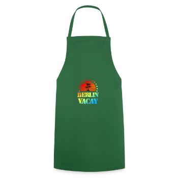 Vacances à Berlin - Tablier de cuisine - vert foncé - Devant - AI Model Male 185 dark (185cm)