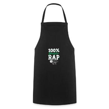 100% Gangster Rap - Tablier de cuisine - noir - Devant - AI Model Male 185 dark (185cm)