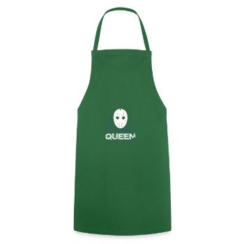 Reine du hockey sur glace - Tablier de cuisine - vert foncé - Devant - AI Model Male 185 dark (185cm)