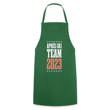 Après-ski 2023 - Cooking Apron - green - Front - AI Model Male 185 dark (185cm)