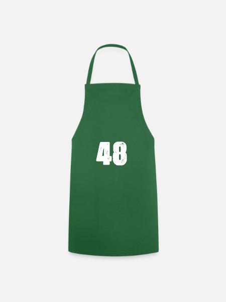 48 Zahl Trikot - Kochschürze - Grün