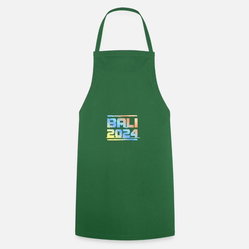 Bali 2024 Coloré - Tablier de cuisine - vert foncé
