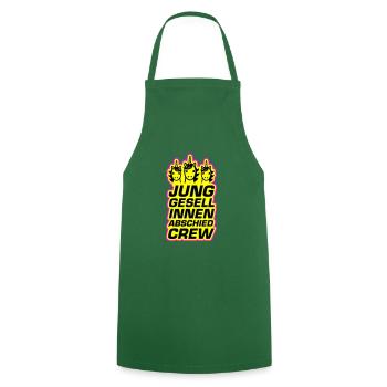 Junggesellinnenabschied Crew Einhorn Lustig - Kochschürze - Grün - Vorne - AI Model Male 185 dark (185cm)