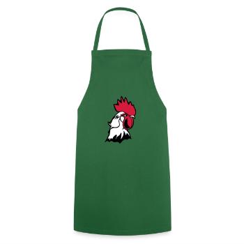 head chicken chicken bascour king - Cooking Apron - green - Front - AI Model Male 185 dark (185cm)