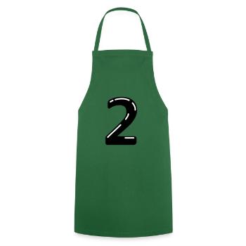 2 - Cooking Apron - green - Front - AI Model Male 185 dark (185cm)