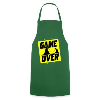 Hochzeit Game Over Junggesellenabschied - Kochschürze - Grün - Vorne - AI Model Male 185 dark (185cm)