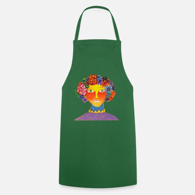 Anna Version imprimable - Tablier de cuisine - vert foncé
