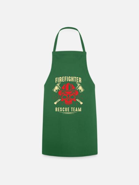 Feuerwehrmann Rettungs Team - Kochschürze - Grün
