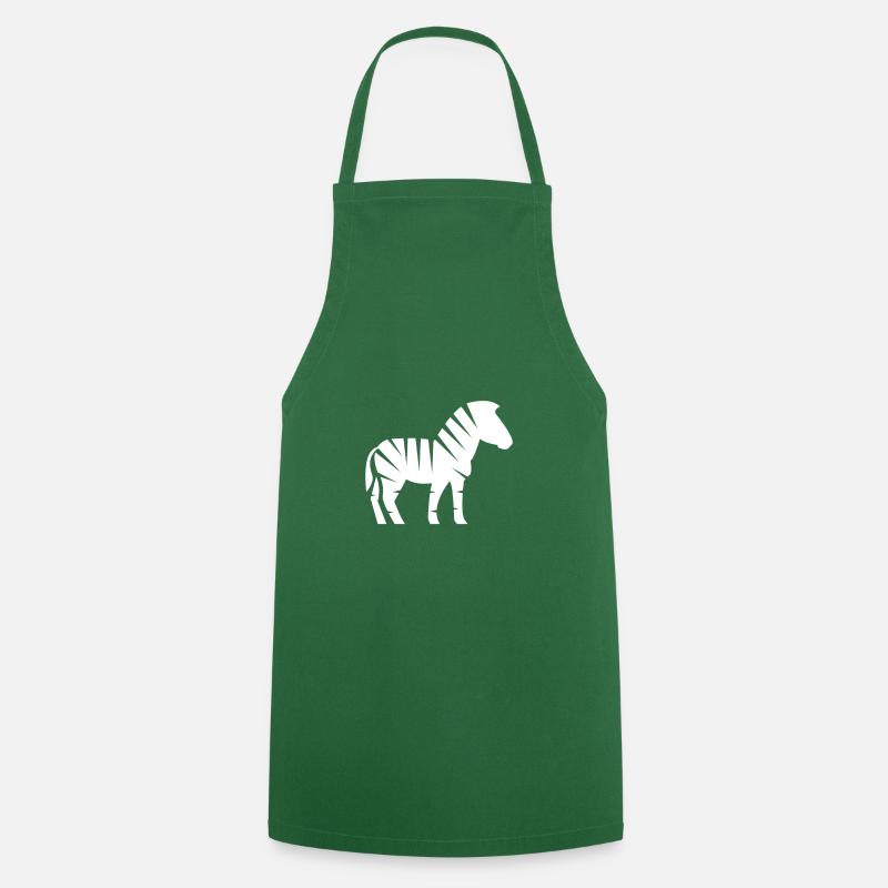 Zebra - Tablier de cuisine - vert foncé
