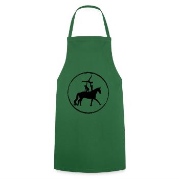 Vaulting horse - Cooking Apron - green - Front - AI Model Male 185 dark (185cm)