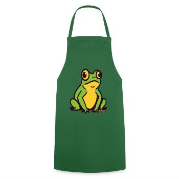 Eine großer kleiner grüner Frosch - Kochschürze - Grün - Vorne - AI Model Male 185 dark (185cm)