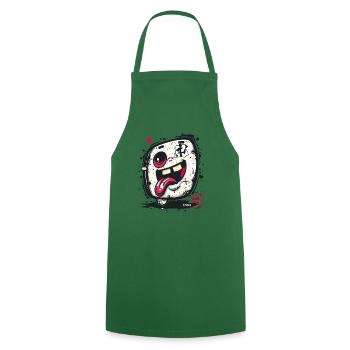 Frecher Kawaii Japan Cartoon Tofu - Kochschürze - Grün - Vorne - AI Model Male 185 dark (185cm)