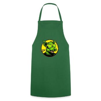 The coolest pig, yo - Cooking Apron - green - Front - AI Model Male 185 dark (185cm)